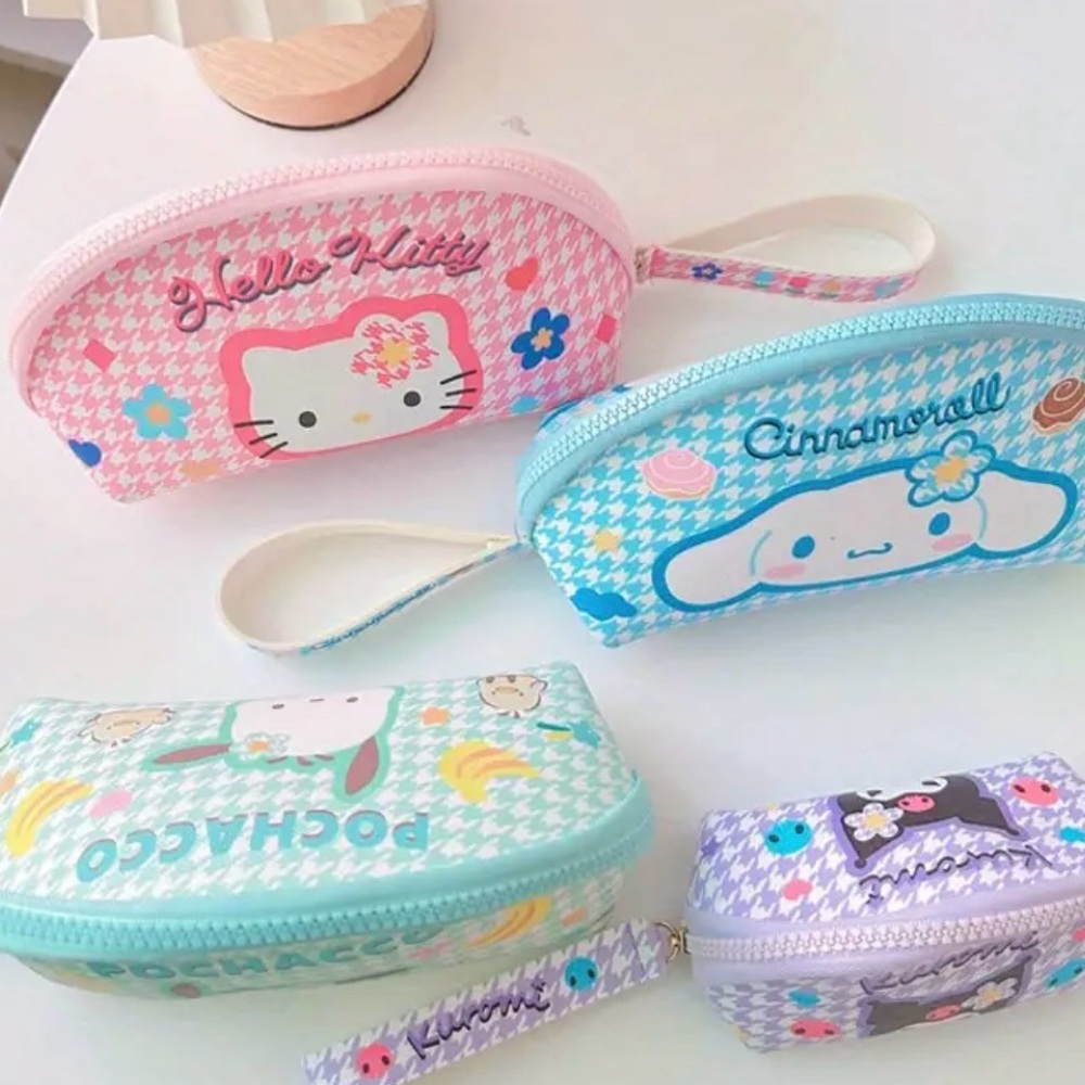 Pochacco Two-Piece Set Sanrio Japanese Cute Cosmetic Bag Storage Bag - Picture 14 of 14